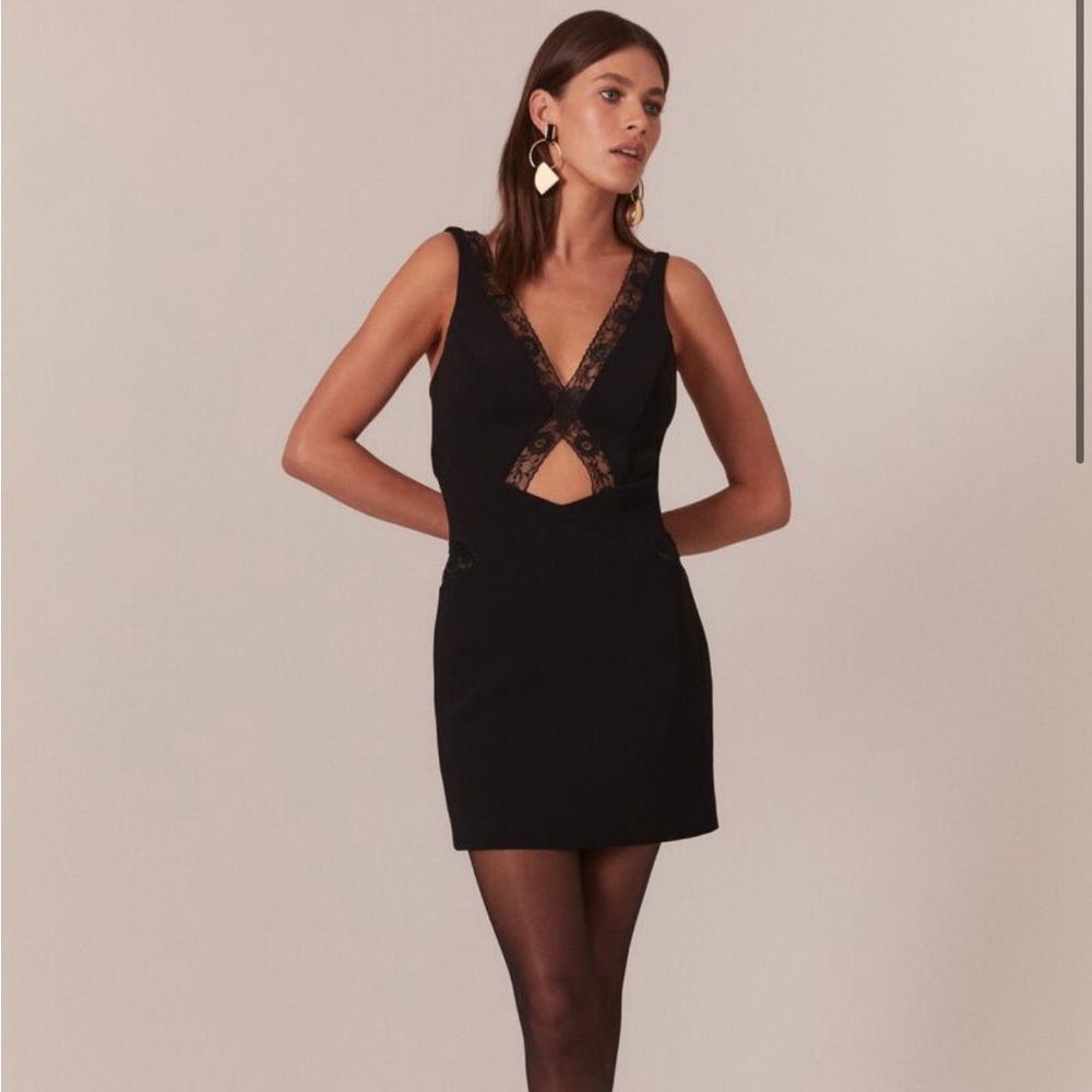 BARDOT Marzanna Lace Mini Black Dress - Wedding guest, party, little black dress
